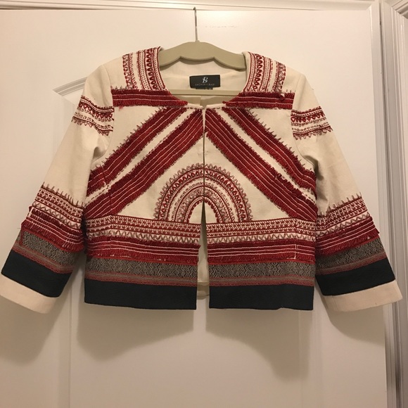 SaChin + Babi cropped Embellished Jacket - Picture 2 of 6